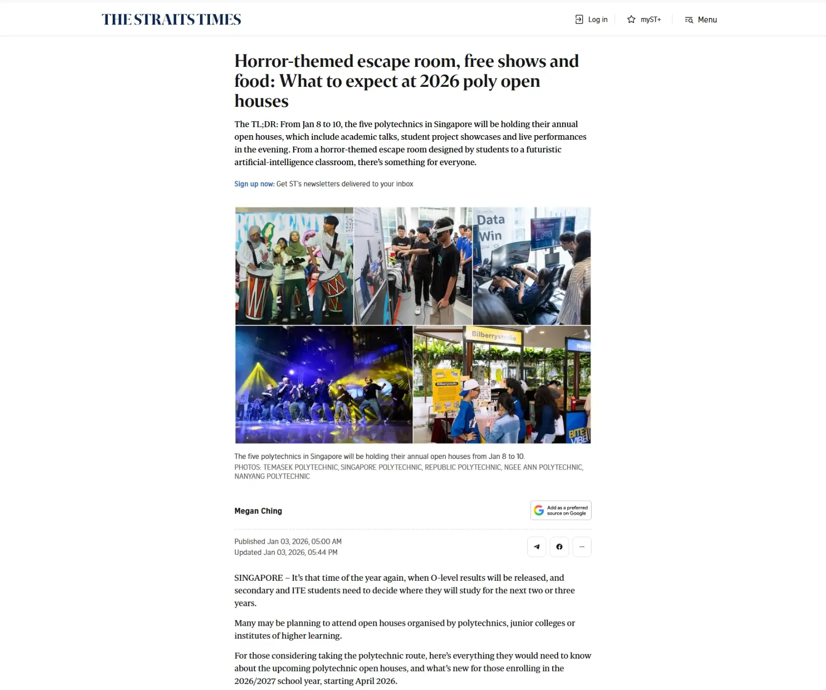 Horror-themed escape room, free shows and food: What to expect at 2026 poly open houses 